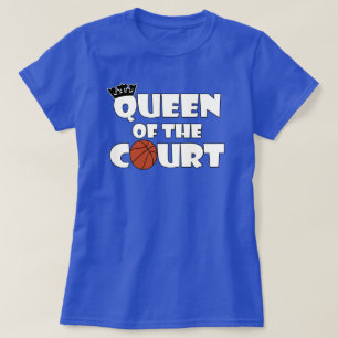 Womens Basketball Queen of the Court Sports Player T Shirt