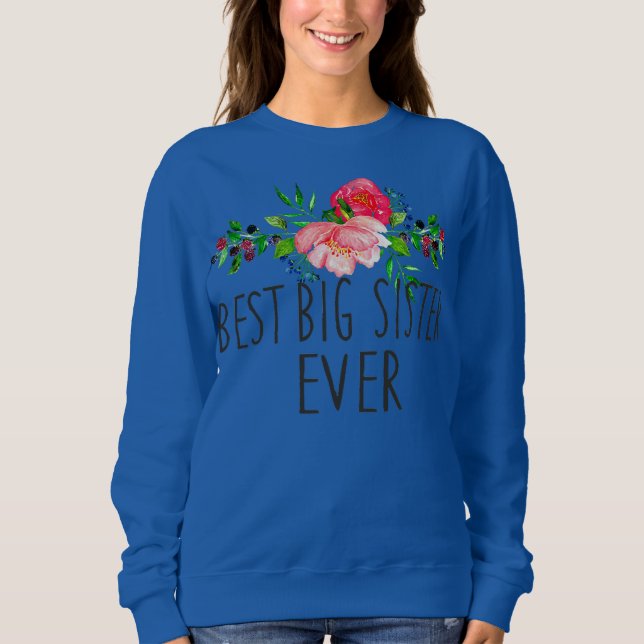 Womens bästa stora syster någonsin Mors dag Gift T Shirt (Framsida)