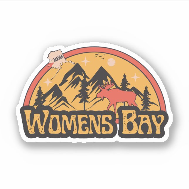 Womens Bay, Alaska dekal (Framsida)