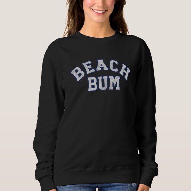 Womens Beach Bum T Shirt (Framsida)