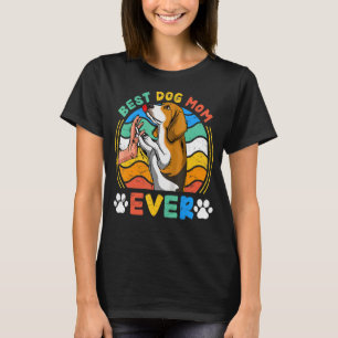 Womens Beagle Best Hund Mamma All Hund Retro T Shirt