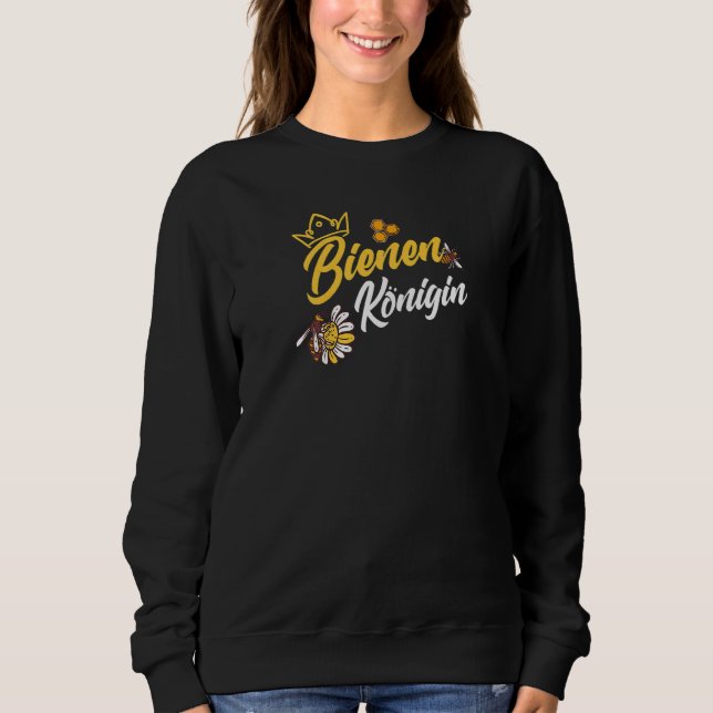 Womens Bee Queen   T Shirt (Framsida)