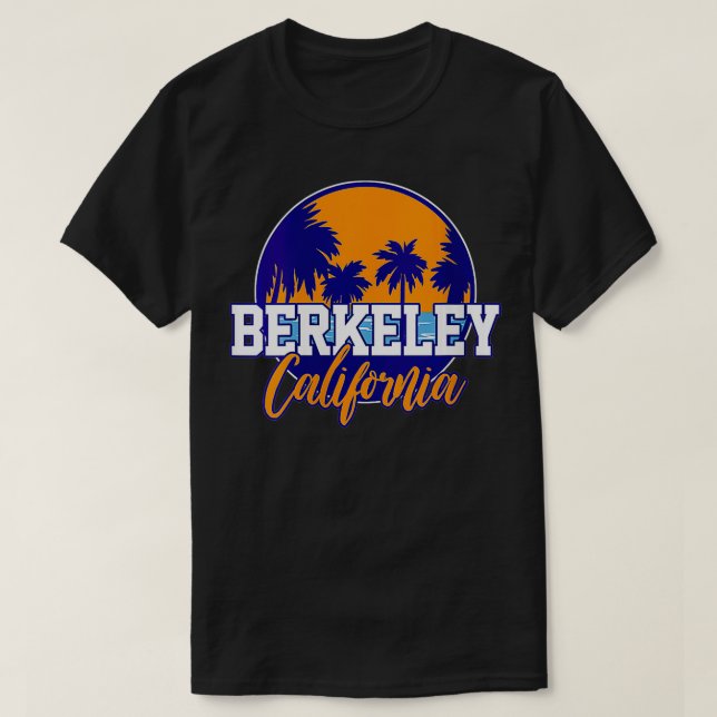 Womens Berkeley California VNeck T Shirt (Design framsida)
