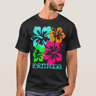 Womens Bermuda Island Beach Tropical Hibiscus Trav T Shirt