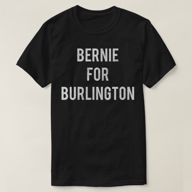 Womens Bernie Sanders för Burlington Mayor Retro C T Shirt (Design framsida)