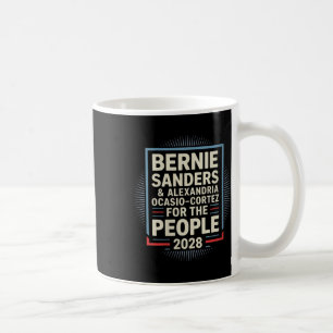 Womens Bernie Sanders och Aoc 2028 för ordförande Kaffemugg