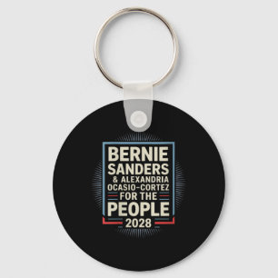 Womens Bernie Sanders och Aoc 2028 för ordförande Nyckelring