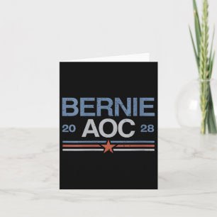 Womens Bernie Sanders och Aoc V-nacke Kort