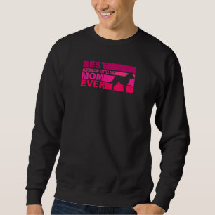 Womens Best American Cattle-Dog Mom Ever Premium Lång Ärmad Tröja