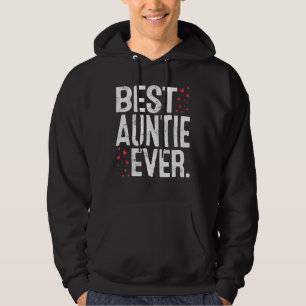 Womens Best Auntie Alltid Cute Auntie Älskare Vale Hoodie