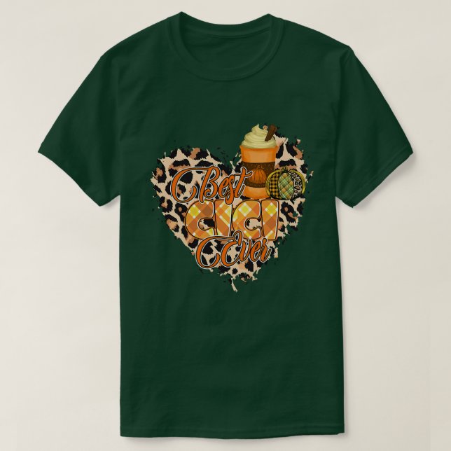 Womens Best Cici ever shirt, autumn heart Cici T Shirt (Design framsida)