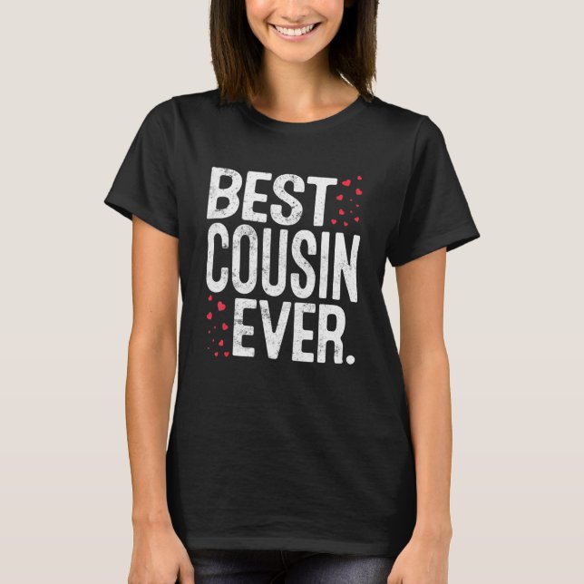 Womens Best Cousin All Cute Cousin Valentiness Da T Shirt (Framsida)