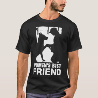 Womens Best Friend Shirt Hund älskare Gift T Shirt