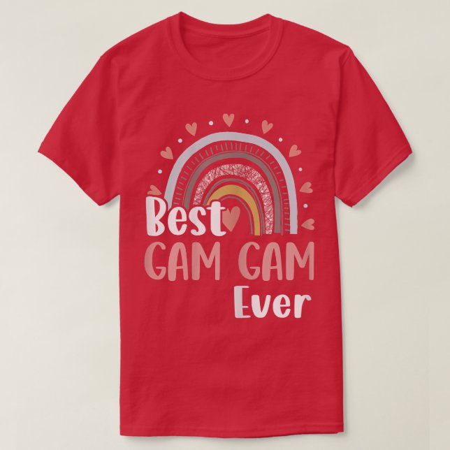 Womens Best Gam Gam Aldrig Mors dag Mamma Grandma  T Shirt (Design framsida)