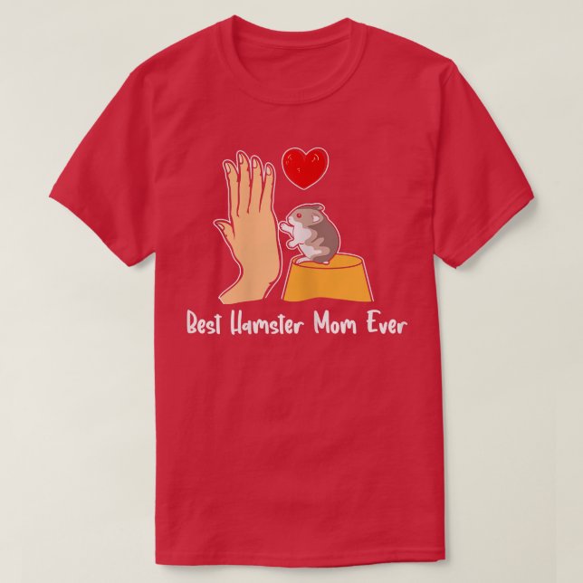 Womens Best Hamster Mamma någonsin Best Hamster Ma T Shirt (Design framsida)