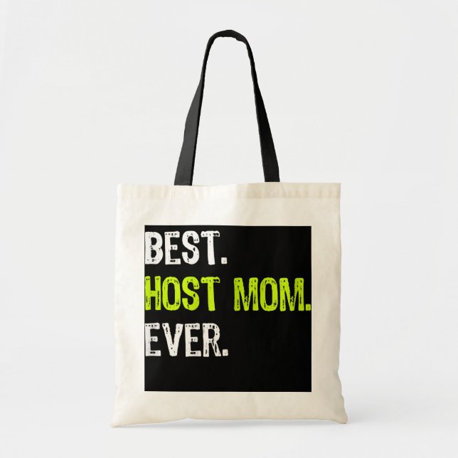 Womens Best HOST MAMMA någonsin funny mors dag Tygkasse (Framsidan)