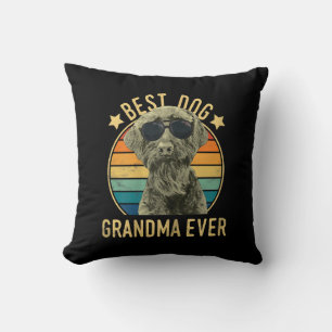 Womens Best Hund Grandma Allant Schnauzer Kudde