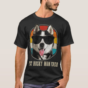 Womens Best Husky Mamma Aldrig Sunglasses Funny Vi T Shirt