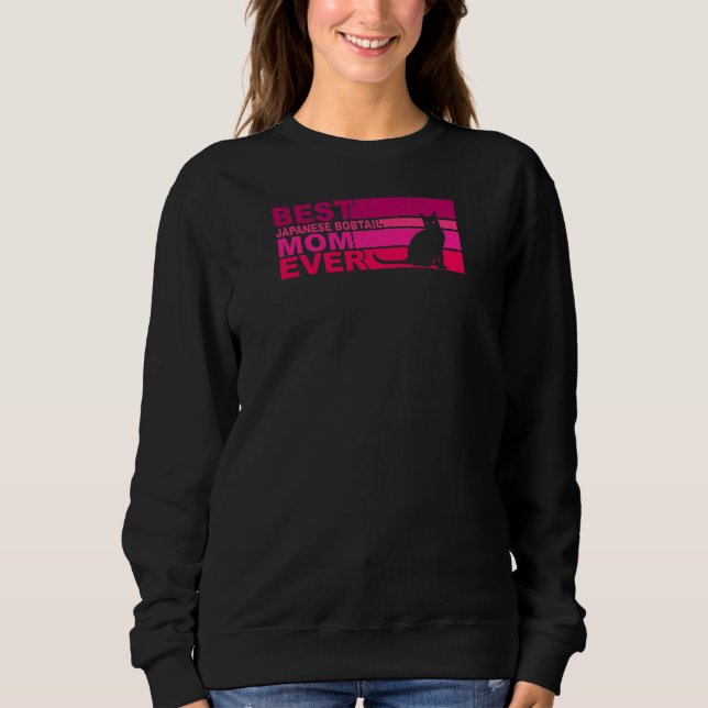 Womens Best Japanese Bobtail Mom Ever T Shirt (Framsida)