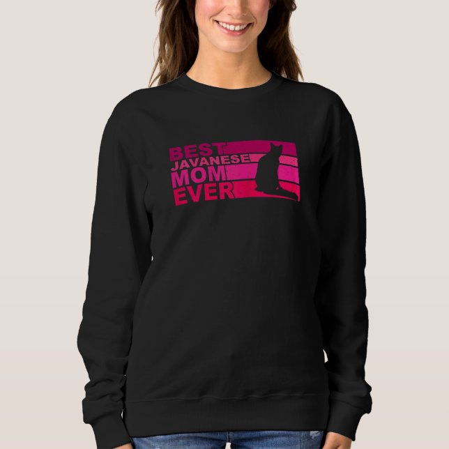 Womens Best Javanese Mom Ever T Shirt (Framsida)