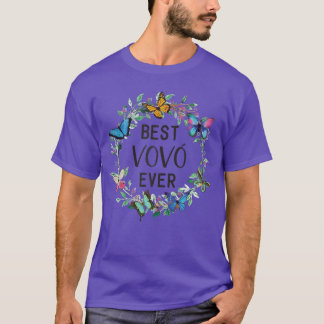 Womens Best VoVo Ever Butterfly Blommig Personlig T Shirt