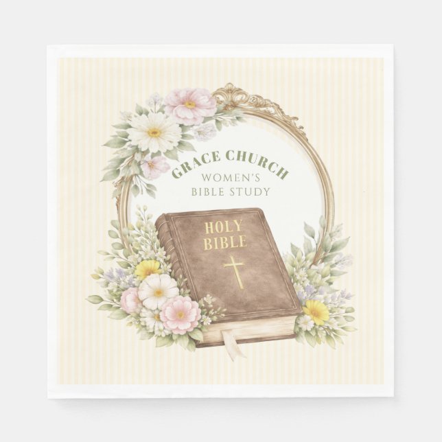 Women's Bible Study | Spring Flowers Pappersservett (Framsidan)
