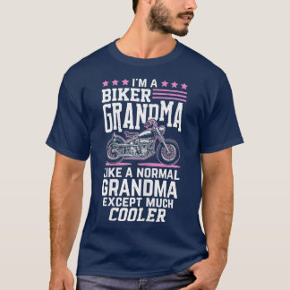 Womens Biker Grandma Motorcykel Grandma Biker Gran T Shirt