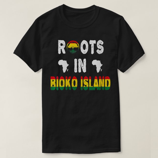 Womens Bioko Island African Diaspora Ancestry DNA T Shirt (Design framsida)