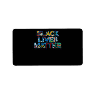 Womens Black Lives Matter Graffiti Equality Empowe Adressetikett