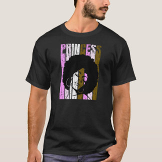 Womens Black Princess African American Proud Black T Shirt