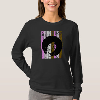 Womens Black Princess African American Proud Black T Shirt