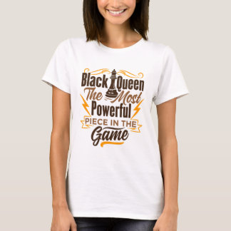Womens Black Queen Shirt Black Queen Chess Tshirt T Shirt