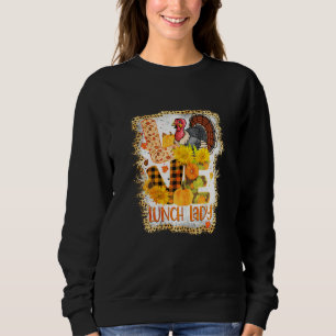 Womens Bleached Kärlek Turkiet Lunch Dam Thanksgiv T Shirt