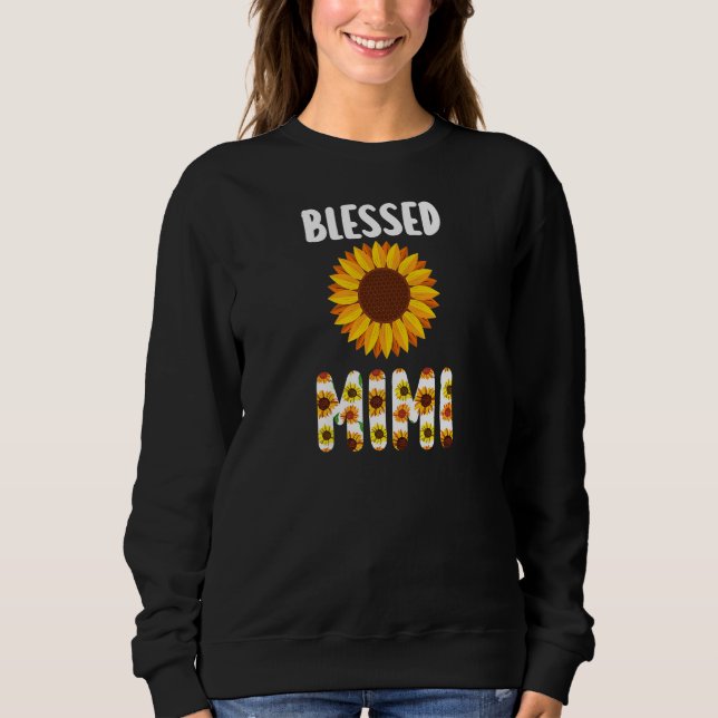 Womens blessed mimi granny t shirt (Framsida)