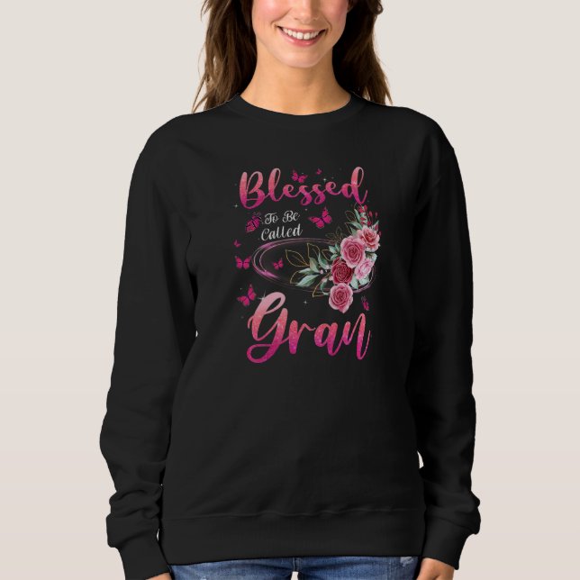 Womens Blessed To Be Called Gran Cute Girls Women  T Shirt (Framsida)