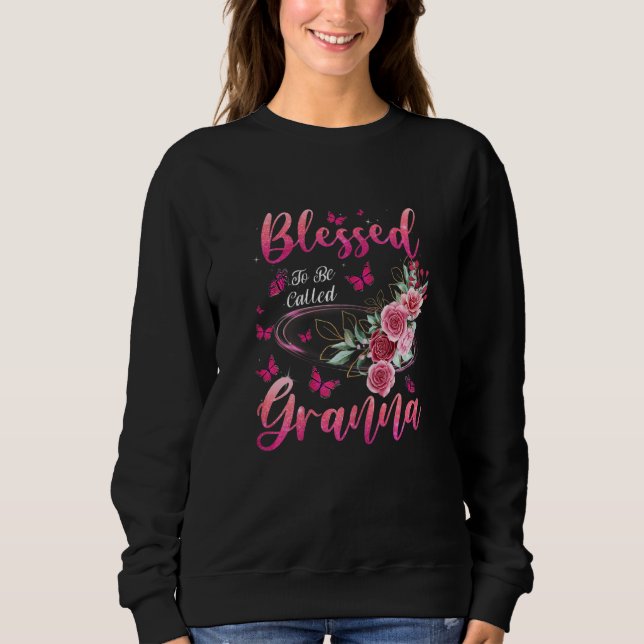 Womens Blessed To Be Called Granna Cute Girls Wome T Shirt (Framsida)