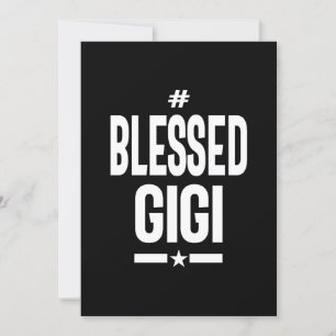 Womens Blsed Gigi Grandma Gift Inbjudningar