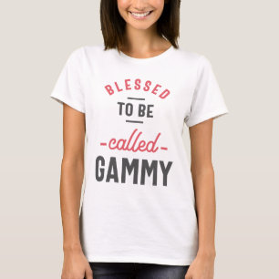 Womens Blzed Gammy Grandma Gift T Shirt