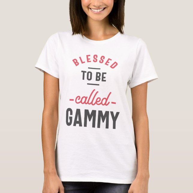 Womens Blzed Gammy Grandma Gift T Shirt (Framsida)