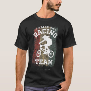 Womens BMX Bike Luxembourg Flagga Biking Cycling R T Shirt