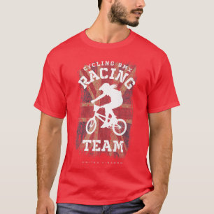 Womens BMX Bike United Kingdom Flagga Biking Cycli T Shirt