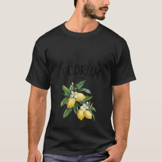 Womens Bodrum Lemon Art Turkiska frukter Älskare T T Shirt