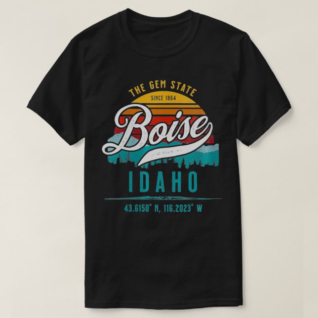 Womens Boise Idaho Souvenir VNeck T Shirt (Design framsida)
