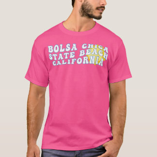 Womens Bolsa Chica State Beach California Retro T Shirt