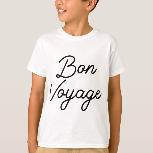 Womens Bon Voyage Bra Resa Vacation Travel Best G T Shirt (Framsida)