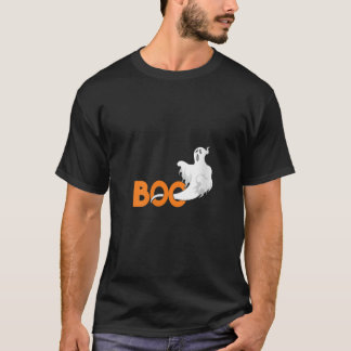 Womens Boo Ghost Spooky Creepy Halloween Trick ell T Shirt