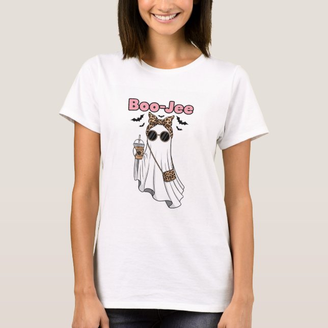 Womens Boo-Jee Halloween T-Shirt (Framsida)