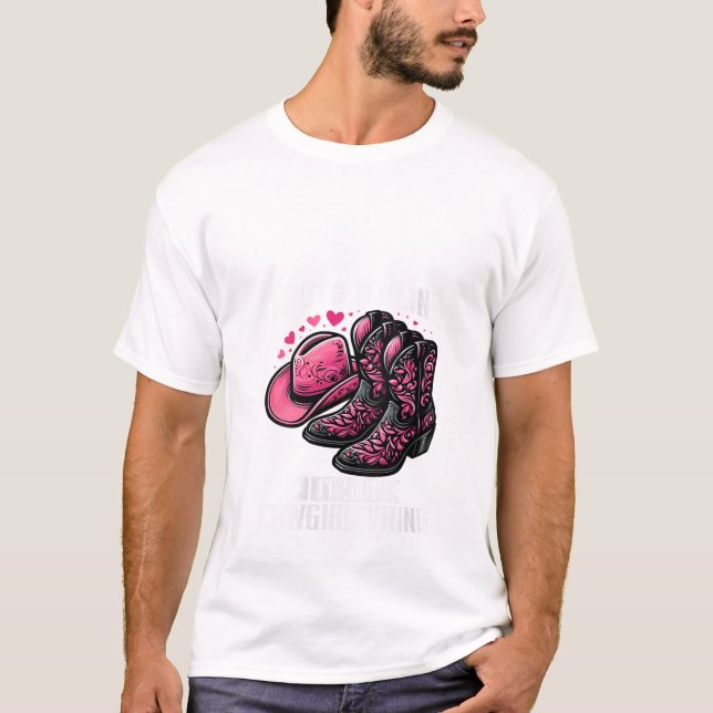 Womens Boots och Bling Cowgirl Rodeo Horseback Ri T Shirt (Framsida)