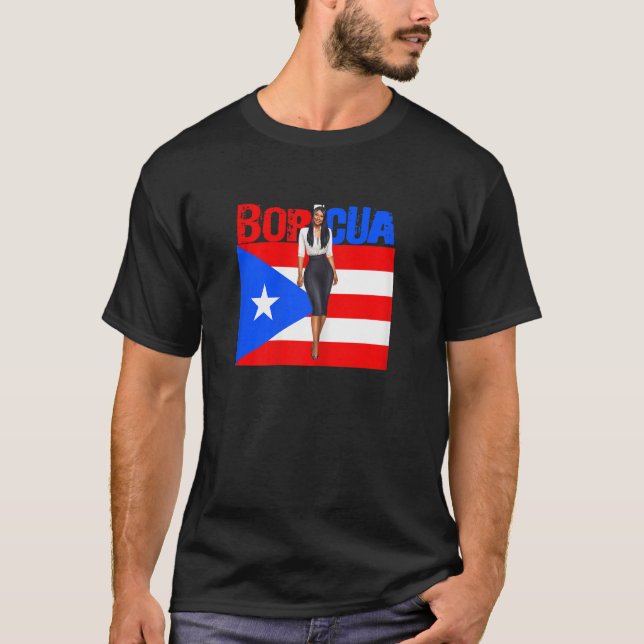 Womens Boricua Roots Puerto Rico Pride PR Souvenir T Shirt (Framsida)