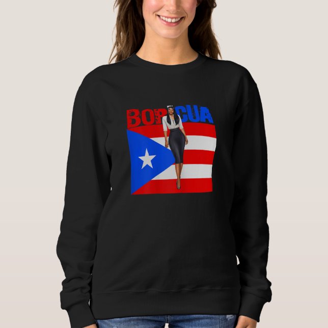Womens Boricua Roots Puerto Rico Pride PR Souvenir T Shirt (Framsida)